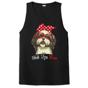 Shih Tzu Mama Funny Dog Lover Mothers Day Shitzu Dog Gift PosiCharge Competitor Tank