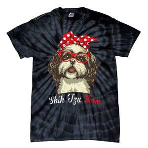 Shih Tzu Mama Funny Dog Lover Mothers Day Shitzu Dog Gift Tie-Dye T-Shirt