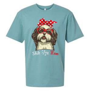 Shih Tzu Mama Funny Dog Lover Mothers Day Shitzu Dog Gift Sueded Cloud Jersey T-Shirt