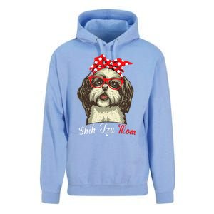 Shih Tzu Mama Funny Dog Lover Mothers Day Shitzu Dog Gift Unisex Surf Hoodie