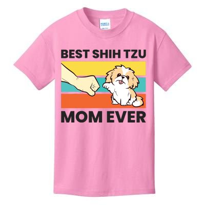 Shih Tzu Mama Best Shih Tzu Mom Ever Kids T-Shirt