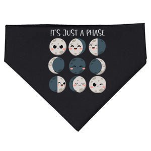 Science Teacher Moon Phases Scientist USA-Made Doggie Bandana