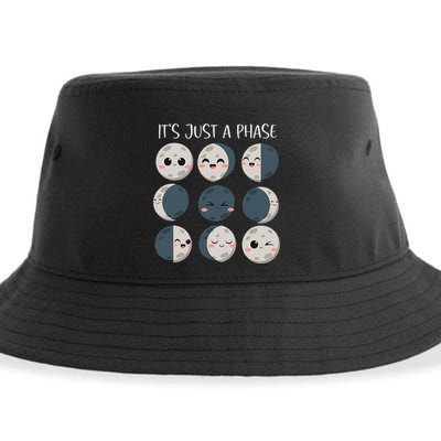 Science Teacher Moon Phases Scientist Sustainable Bucket Hat