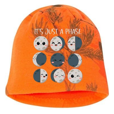 Science Teacher Moon Phases Scientist Kati - Camo Knit Beanie