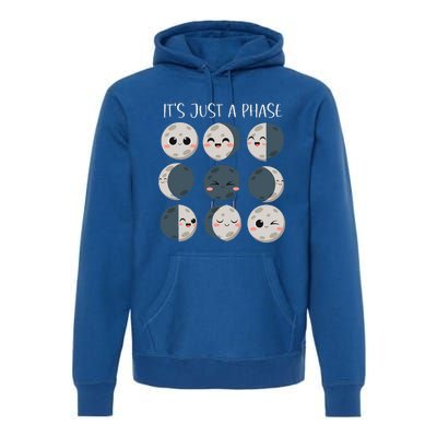 Science Teacher Moon Phases Scientist Premium Hoodie