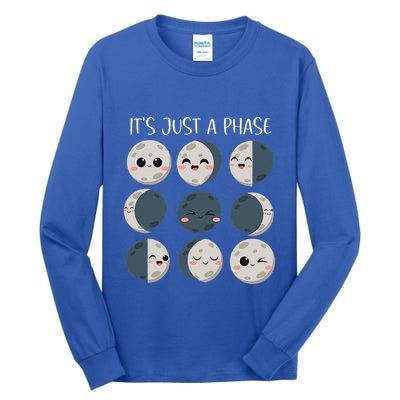Science Teacher Moon Phases Scientist Tall Long Sleeve T-Shirt