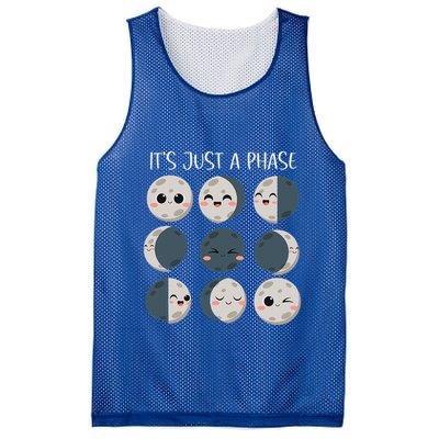 Science Teacher Moon Phases Scientist Mesh Reversible Basketball Jersey Tank