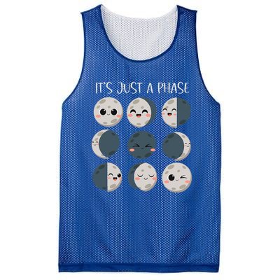 Science Teacher Moon Phases Scientist Mesh Reversible Basketball Jersey Tank