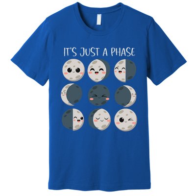 Science Teacher Moon Phases Scientist Premium T-Shirt