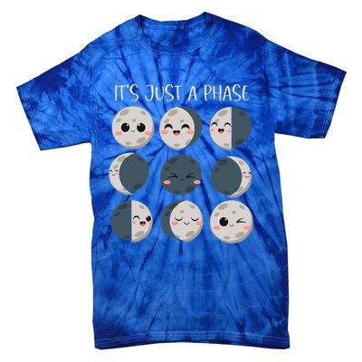 Science Teacher Moon Phases Scientist Tie-Dye T-Shirt