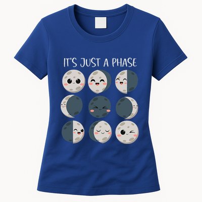 Science Teacher Moon Phases Scientist Womens T-Shirt