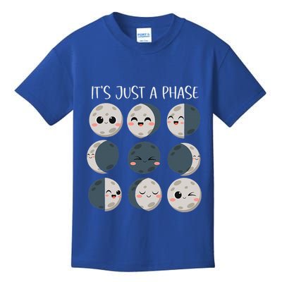 Science Teacher Moon Phases Scientist Kids T-Shirt