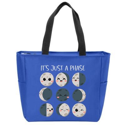 Science Teacher Moon Phases Scientist Zip Tote Bag