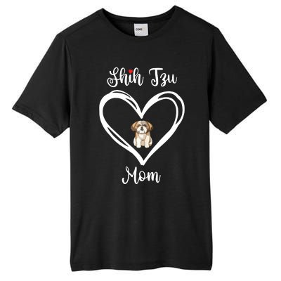 Shih Tzu Mama I Love My Shih Tzu Mom Tall Fusion ChromaSoft Performance T-Shirt