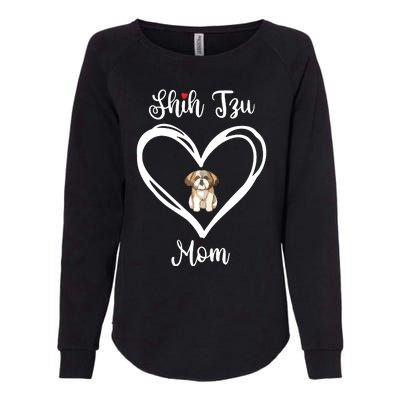 Shih Tzu Mama I Love My Shih Tzu Mom Womens California Wash Sweatshirt