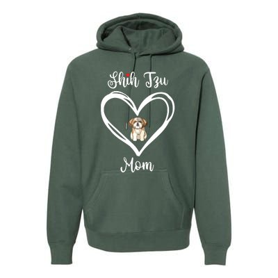 Shih Tzu Mama I Love My Shih Tzu Mom Premium Hoodie