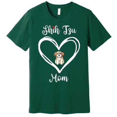 Shih Tzu Mama I Love My Shih Tzu Mom Premium T-Shirt