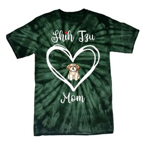 Shih Tzu Mama I Love My Shih Tzu Mom Tie-Dye T-Shirt