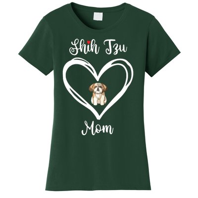 Shih Tzu Mama I Love My Shih Tzu Mom Women's T-Shirt