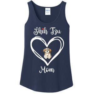 Shih Tzu Mama I Love My Shih Tzu Mom Ladies Essential Tank