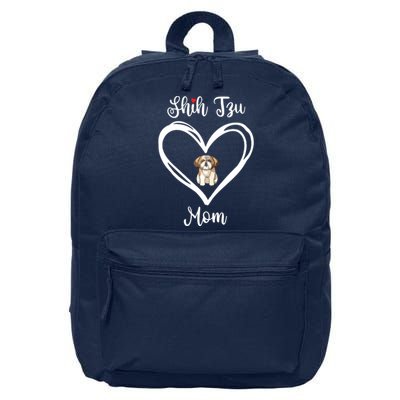 Shih Tzu Mama I Love My Shih Tzu Mom 16 in Basic Backpack