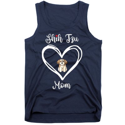 Shih Tzu Mama I Love My Shih Tzu Mom Tank Top