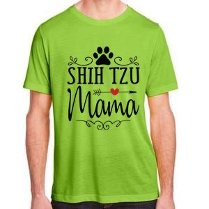 Shih Tzu Mama Shih Tzu Mama Gift For Shih Tzu Lover Adult ChromaSoft Performance T-Shirt