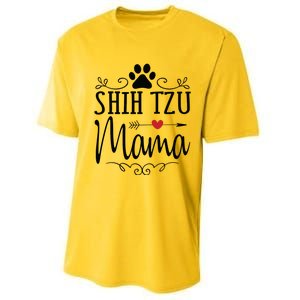 Shih Tzu Mama Shih Tzu Mama Gift For Shih Tzu Lover Performance Sprint T-Shirt