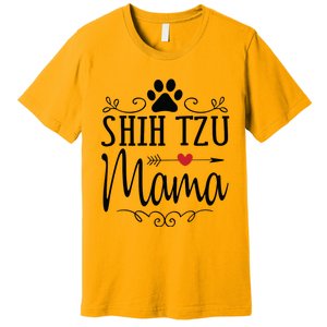 Shih Tzu Mama Shih Tzu Mama Gift For Shih Tzu Lover Premium T-Shirt