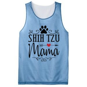 Shih Tzu Mama Shih Tzu Mama Gift For Shih Tzu Lover Mesh Reversible Basketball Jersey Tank