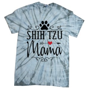 Shih Tzu Mama Shih Tzu Mama Gift For Shih Tzu Lover Tie-Dye T-Shirt