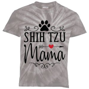 Shih Tzu Mama Shih Tzu Mama Gift For Shih Tzu Lover Kids Tie-Dye T-Shirt