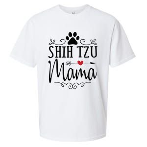 Shih Tzu Mama Shih Tzu Mama Gift For Shih Tzu Lover Sueded Cloud Jersey T-Shirt