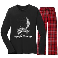 Sleep Theory Merchandise Moon Women's Long Sleeve Flannel Pajama Set 