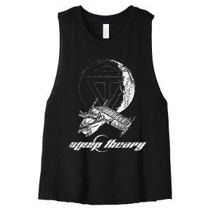 Sleep Theory Merchandise Moon Women's Racerback Cropped Tank