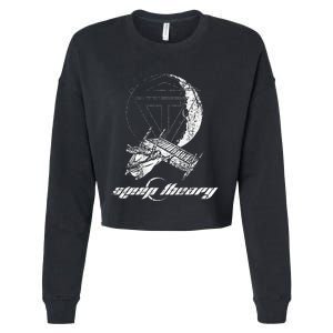 Sleep Theory Merchandise Moon Cropped Pullover Crew