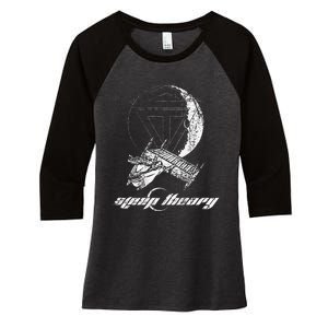 Sleep Theory Merchandise Moon Women's Tri-Blend 3/4-Sleeve Raglan Shirt