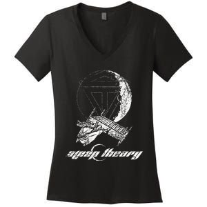 Sleep Theory Merchandise Moon Women's V-Neck T-Shirt