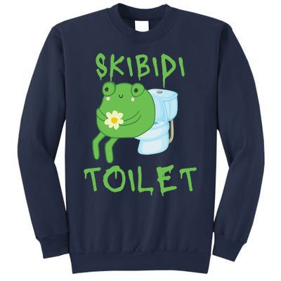 Skibid.I Toilet Meme Frog Meme Forg Funny Memes Brainrot Meme Sweatshirt