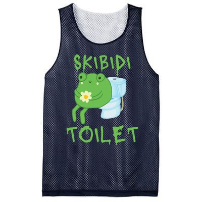 Skibid.I Toilet Meme Frog Meme Forg Funny Memes Brainrot Meme Mesh Reversible Basketball Jersey Tank