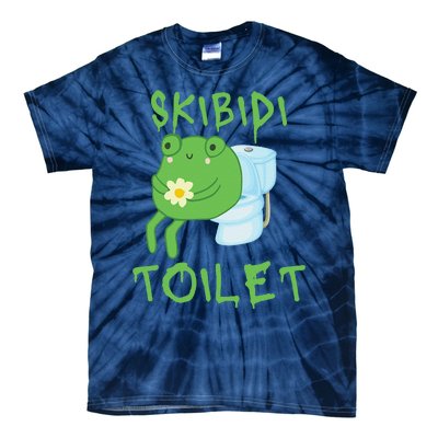 Skibid.I Toilet Meme Frog Meme Forg Funny Memes Brainrot Meme Tie-Dye T-Shirt