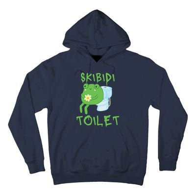 Skibid.I Toilet Meme Frog Meme Forg Funny Memes Brainrot Meme Tall Hoodie