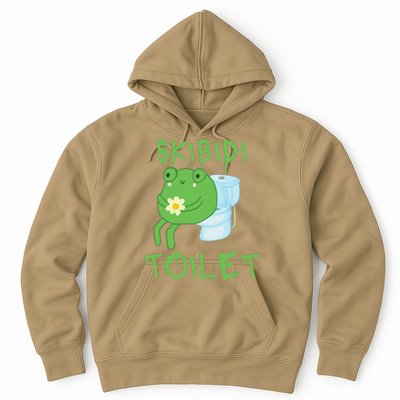 Skibid.I Toilet Meme Frog Meme Forg Funny Memes Brainrot Meme Hoodie