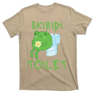 Skibid.I Toilet Meme Frog Meme Forg Funny Memes Brainrot Meme T-Shirt