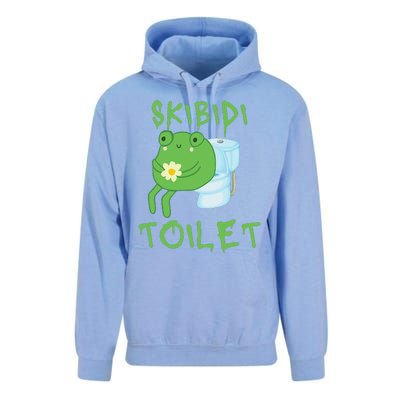 Skibid.I Toilet Meme Frog Meme Forg Funny Memes Brainrot Meme Unisex Surf Hoodie