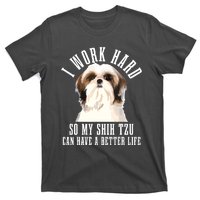 Shih Tzu Mom Dog Dad Funny Shih Tzu T-Shirt