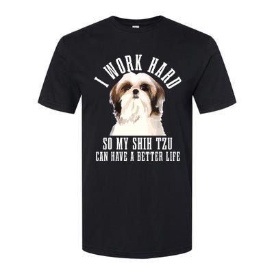 Shih Tzu Mom Dog Dad Funny Shih Tzu Softstyle® CVC T-Shirt