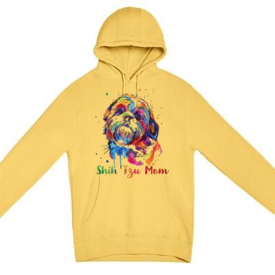 Shih Tzu Mom Shih Tzu Dog Lovers Mothers Day Gifts Premium Pullover Hoodie