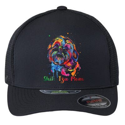 Shih Tzu Mom Shih Tzu Dog Lovers Mothers Day Gifts Flexfit Unipanel Trucker Cap