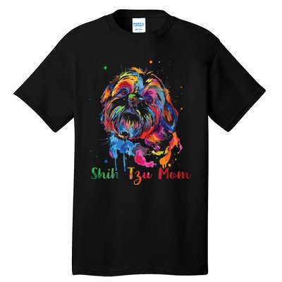 Shih Tzu Mom Shih Tzu Dog Lovers Mothers Day Gifts Tall T-Shirt